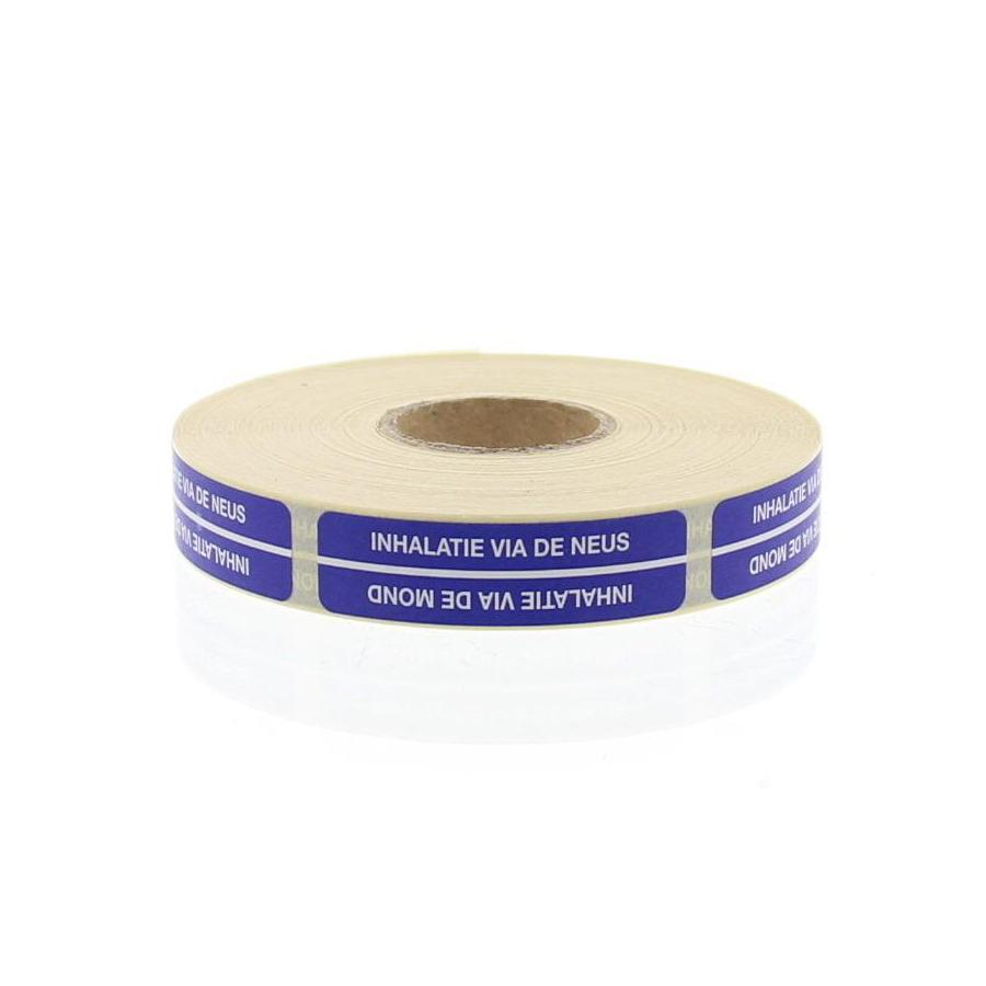 Strooketiket inhalatie via mond/neus 44 x 11mm