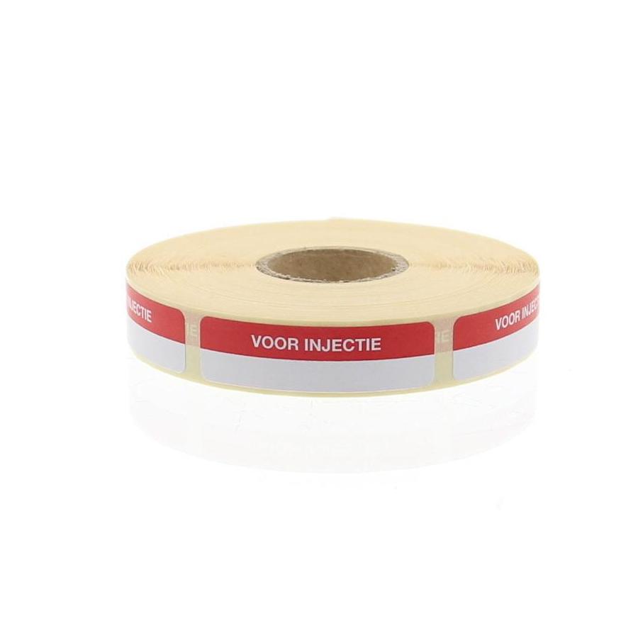 Strooketiket voor injectie 44 x 11mm