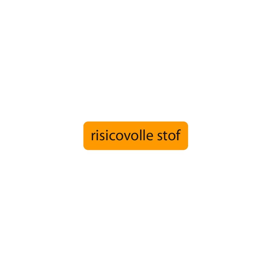 Strooketiket risicovolle stof 44 x 11mm