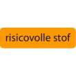 Strooketiket risicovolle stof 44 x 11mm