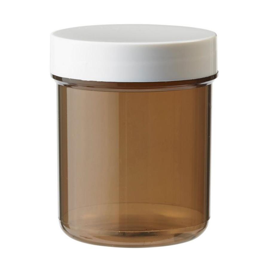 Plastobel tabletfles bruin gedopt 70ml