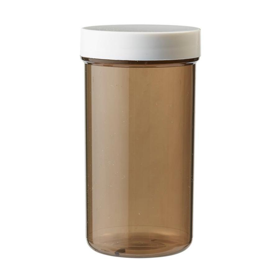 Plastobel tabletfles bruin gedopt 110ml