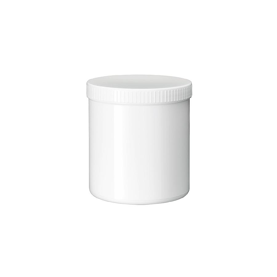 Zalfpot wit PP plastobel gedopt 1000ml