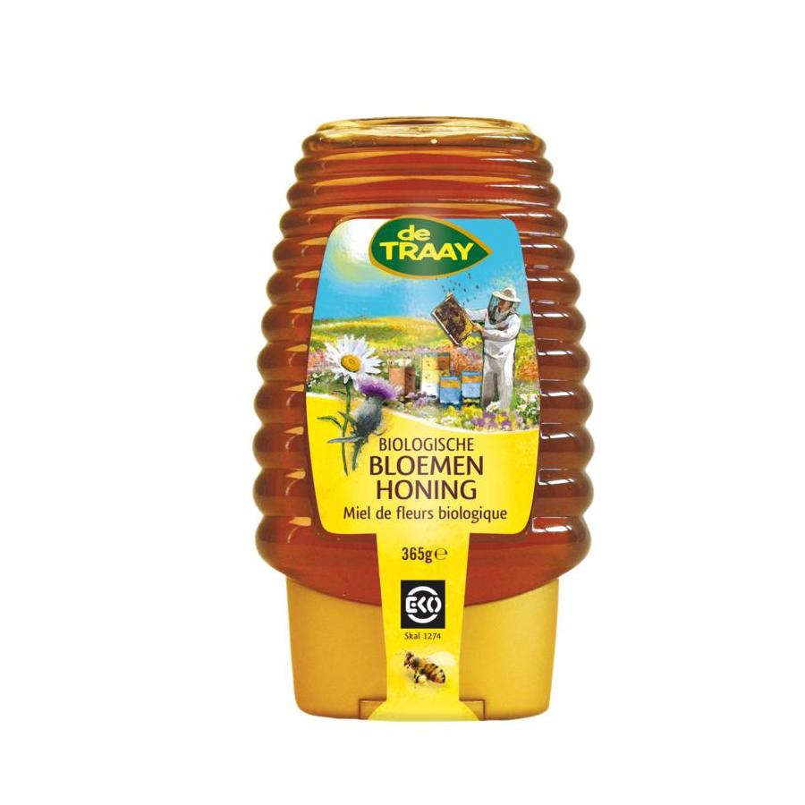 Bloemenhoning knijpfles bio